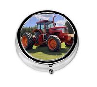 WZYWHJ Tracteur agricole - Boîte à médicaments circulaire - Portable - Avec compartiments - Mini pilulier