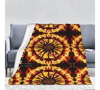 WZYWHJ Turning The Flame Prints Couverture épaisse en flanelle de 320 g pour canapé, chambre à coucher, lit, chaise, couverture douce et confortable pour femme 167,6 x 228,6 cm