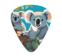 Wzywhj Two Happy Koalas Lot de 12 médiators imprimés pour guitare électrique ou acoustique