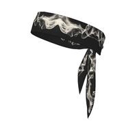 WZYWHJ Un brin de cheveux imprimé fumée, serre-tête de sport, bandeau pour homme et femme, bandeau pour la course à pied, l'entraînement, le football