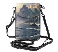 WZYWHJ Vast Mountains and Seas Picture Sac à bandoulière réglable en cuir pour femme