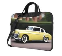 WZYWHJ Vintage Car Prints Ultra-Thin Portable Single Shoulder Laptop Bag Computer Accessories Soft Shockproof for Laptops, Noir , 13 inch