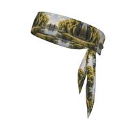 WZYWHJ Willow trees by the lake Bandeau de sport imprimé pour homme et femme Pour course à pied, entraînement, football