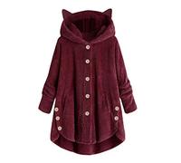 WZYYDS Femme Sweat Polaire A Capuche Manteau Femme Hiver Chaud Manche Longue Automne Et Hiver Capuche Oversize Pas Cher Veste Hoodies Hoodie Femme Pull Polaire À Capuche avec Oreilles De Chat Veste