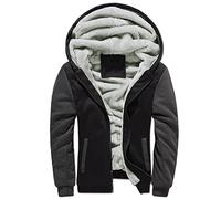 WZYYDS Manteau Homme Hiver Chaud Sweats Polaire Épaisse Veste À Capuche Doublée Polaire Pas Cher Hoodie Blousons Sweat-Shirts Manches Longues Veste Grand Taille Travail De Sport