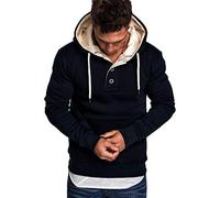 WZYYDS Veste Capuche Homme Sweatershirt Ado Sweat Sport Manche Longues Slim Fit Automne Hiver Polaire Chaud À Décontracté en Hoodie Vêtements Soldes Cd Bleu Marine