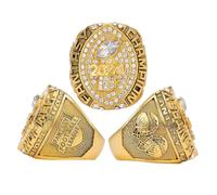 WZZXJQNRHF Bague de Vainqueur de Fantasy Football 2024, Bague de Champion Sportif Avec Boîte de Présentation En Bois, Cadeau Souvenir Pour Les Fans, La Famille, Les Amis Et Les Anciens Élèves/11#
