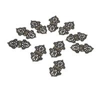 WZZXJQNRHF Lot de 10 Charnières, Dentelle Antique Avec Vis, Portes Décoratives, Armoires, Tiroirs, Meubles, Charnières À L'Ancienne