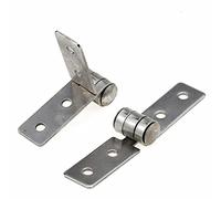 WZZXJQNRHF Lot de 10 Charnières Sans Cadre En Acier Inoxydable, Charnières de Fenêtre de Balcon Sans Cadre À Battants Et Pliants, Accessoires de Porte Et de Fenêtre