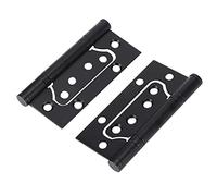 WZZXJQNRHF Lot de 2 Charnières de Porte Tournantes Noires, Charnière À Roulement Silencieux Plat, Connecteur D'Installation de Porte de Meuble Pour Fenêtres