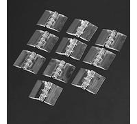 WZZXJQNRHF Lot de 20 Charnières Pliantes Transparentes 25 X 34 Mm, Robustes, En Acrylique Transparent