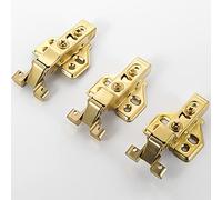 WZZXJQNRHF Lot de 3 Charnières de Porte En Verre À Cadre En Aluminium, Amortisseurs Hydrauliques Pour Porte D'Armoire, Charnières de Porte En Alliage D'Aluminium