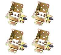 WZZXJQNRHF Lot de 4 Charnières de Support de Pied de Table Et de Chaise Pliantes Verrouillables En Fer, Charnière Pliante Autobloquante