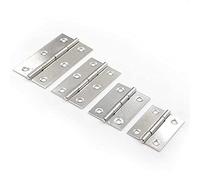 WZZXJQNRHF Lot de 40 Petites Portes D'Armoires, Petites Charnièresniatures À Ouverture Plate En Acier Inoxydable, Portes Et Fenêtres À Charnières, Charnières Pliantes, Boîtes