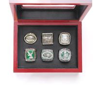 WZZXJQNRHF Lot de 6 Bagues de Championnat 1948, 1949, 1960, 1980, 2004 Et 2017 Avec Boîte de Présentation. Cadeau Idéal Pour Les Fans de Football, Les Familles, Les Amis Et Les Anciens./11#