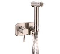 WZZXJQNRHF Pulvérisateur de Bidet Avec Eau Froide Et Chaude, Ensemble de Pulvérisateur de Douche Portable En Laiton Pour Lave-Couches En Tissu, Robinet de Bidet de Douche À Poignée Unique Fixé Au Mur