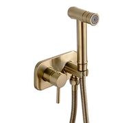 WZZXJQNRHF Pulvérisateur de Bidet Avec Eau Froide Et Chaude, Ensemble de Pulvérisateur de Douche Portable En Laiton Pour Lave-Couches En Tissu, Robinet de Bidet de Douche À Poignée Unique Fixé Au Mur