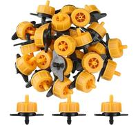 Wzzy Gurden Raccord Micro-Drip System Goutteur d'extrémité réglable, régulateur de Pression : Goutteurs autorégulants 2 l/h, pour arroser des Plantes avec différentes hauteurs de Pot （Lot de 50）