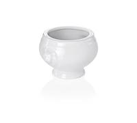 x 12 Mini Soupières a tate de lion en Porcelaine H 55 mm Diamètre 80 mm