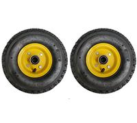 X 2 Roue de Chariot / Diable gonflable 3.00-4 (260x85) 160Kg Ø 20mm
