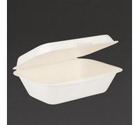 x 250 barquettes à Charnière en Bagasse Compostable Fiesta Green DW248 1 G