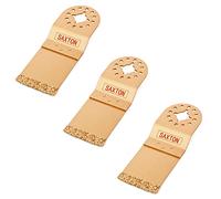 x 3 Saxton 35mm Carbure extrémité Coupe Lame Fein Multimaster Bosch Makita Muli Outil À Oscillation