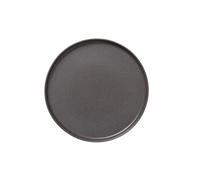x 4 assiettes en Grès Gris pierre H 30 mm Diamètre 330 mm