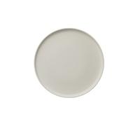 x 4 assiettes en Grès Rocher clair H 30 mm Diamètre 330 mm
