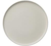 x 4 assiettes en Grès Rocher clair H 30 mm Diamètre 330 mm