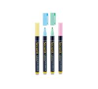 Securit Marqueur à craie liquide Original Small Pointe fine Set de 4 Pastel