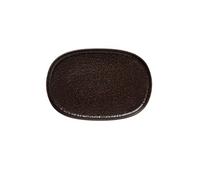 x 4 plateaux en Grès Marron métallisé L 330 mm l 230 mm H 30 mm