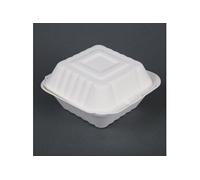 x 500 Boîtes à Hamburger Compostable en Bagasse Fiesta Green DW246