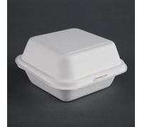 x 500 boîtes à Hamburger Compostable en Bagasse Fiesta Green DW247 1 G