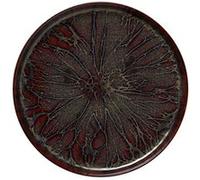 x 6 assiettes en Grès Amazonie H 30 mm Ø 280 mm Was Germany Bordeaux G
