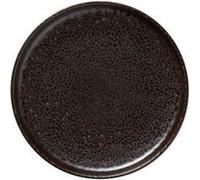 x 6 assiettes en Grès Marron métallisé H 30 mm Diamètre 220 mm 1