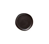 x 6 assiettes en Grès Marron métallisé H 30 mm Diamètre 220 mm 2