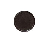 x 4 assiettes en Grès Marron métallisé H 30 mm Diamètre 280 mm 1