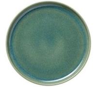x 6 assiettes en Grès Vert myrte H 30 mm Diamètre 220 mm 1
