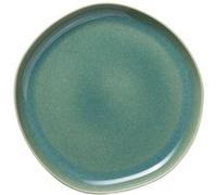 x 6 assiettes en Grès Vert myrte H 30 mm Ø 280 mm 2 Was Germany Bleu G