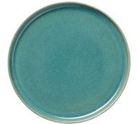 x 4 assiettes en Grès Vert myrte H 30 mm Diamètre 280 mm 1