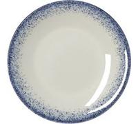 x 6 assiettes en Porcelaine Marina H 30 mm Diamètre 230 mm