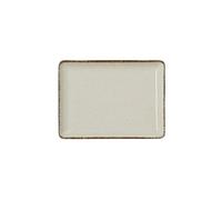 x 6 assiettes en Porcelaine sable L 230 mm l 170 mm H 20 mm