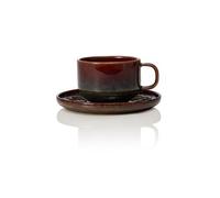 x 6 tasses et soucoupes en Grès 0,275 L Amazonie H 60 mm Was Germany 9 G