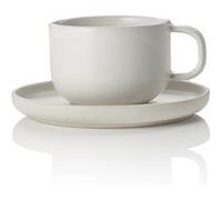 x 6 tasses et soucoupes en Grès 0,275 L Rocher clair H 60 mm Was Germany G