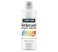 X ARTY HUB Vernis Acrylique Brillant 250 ml, Anti-jaunissement/Décoloration/Craquelure de Peinture Acrylique, Revêtement Imperméable/Résistant Taches & Humidité