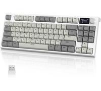 X Attack Shark K86 Gasket Clavier Gamer Mecanique Sans Fil,Apex Pro Tkl Clavier De Jeu,2.4G/Bluetooth/Usb-C,Écran Couleur Tft,Éclairage Rvb,Hot Swappable Interrupteur Linéaires,Nkro