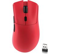 x Attack Shark R1 59 g Souris de Jeu sans Fil légère tri-Mode avec Autocollants antidérapants, 2,4 GHz/BT/Filaire, 5 Boutons programmables, 6 DPI réglables jusqu'à 18 000, PAW3311-rouge