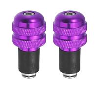 X AUTOHAUX 1 Paire 7/8" 22mm Violet Moto Guidon Terminal Poignées Terminaux Bouchons