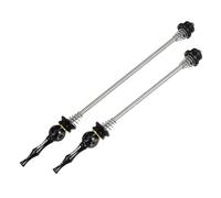 X AUTOHAUX 1 paire d'essieux à dégagement rapide pour vélo avant et arrière, moyeu de roue de vélo 140 mm 180 mm noir pour VTT, VTT VTT VTT vélo de route en alliage de titane