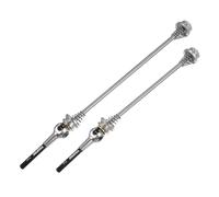 X AUTOHAUX 1 paire d'essieux à dégagement rapide pour vélo - Levier avant et arrière - Moyeu de roue de vélo - 140 mm - 180 mm - Ton titane - Pour VTT et vélo de route